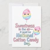 National Cotton Candy Day Bedankkaart (Voorkant)