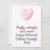 National Cotton Candy Day Bedankkaart (Voorkant)