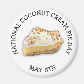 National Cream Pie Day May 8th Holiday Magnet (Voorkant)