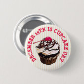 National Cupcake Day 15de Button december (Voorkant /achterkant)