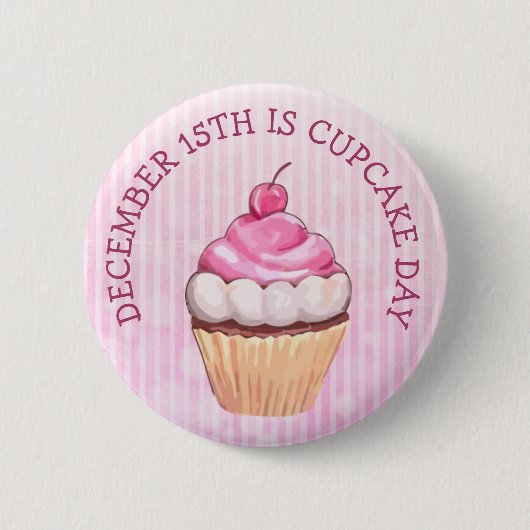 National Cupcake Day 15de Button december (Voorkant)