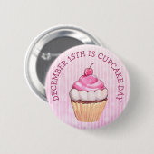 National Cupcake Day 15de Button december (Voorkant /achterkant)