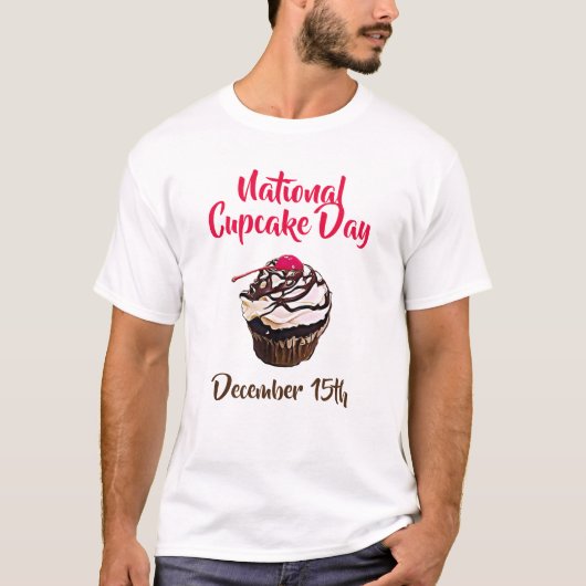 National Cupcake Day 15de Shirt december (Voorkant)