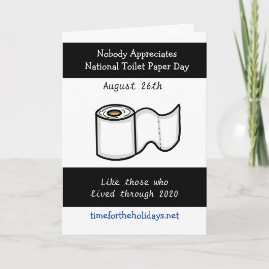 National Dag van het Toiletpapier 26 augustus Humo Kaart (Voorkant)