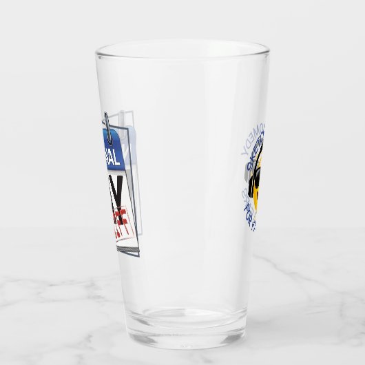 National Day Riff Pint voor Lager Glas (Links)