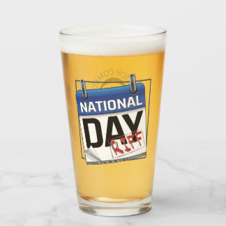 National Day Riff Pint voor Lager Glas