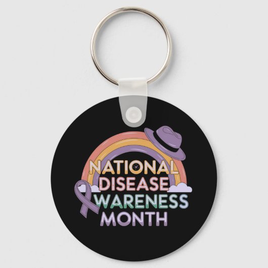 National Disease Awareness Month staat bij elkaar Sleutelhanger (Voorkant)
