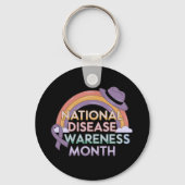 National Disease Awareness Month staat bij elkaar Sleutelhanger (Achterkant)
