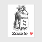 National Dog Day  Sticker (Vel)