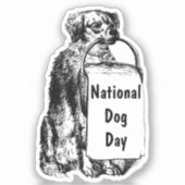 National Dog Day  Sticker (Voorkant)