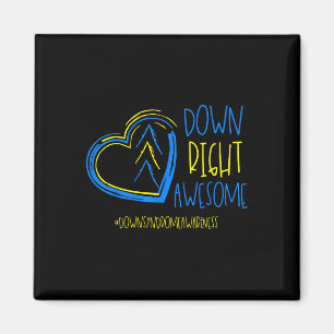 National Down Syndrome Awareness Maand Down Right Magneet