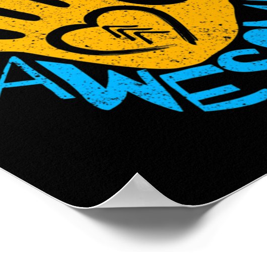 National Down Syndrome Awareness Maand Down Right  Poster (Hoek)