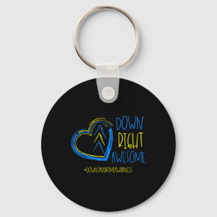 National Down Syndrome Awareness Maand Down Right  Sleutelhanger