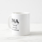 National Dyslexia Association Funny Mug Humor Koffiemok (Voorkant links)