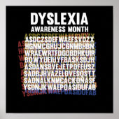National Dyslexia Awareness Month October Poster (Voorkant)