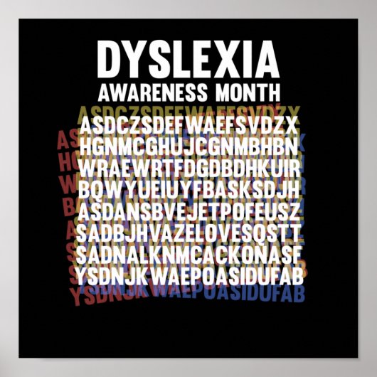 National Dyslexia Awareness Month October Poster (Voorkant)