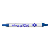 National EMS Week 2023 Black Ink Pen (Voorkant)