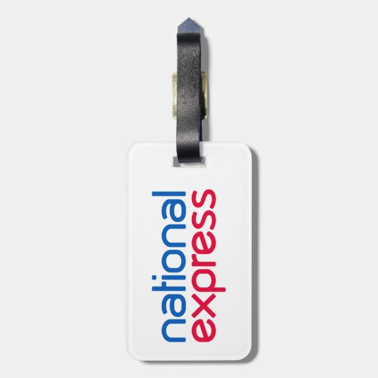National Express-Bagagelabel Bagagelabel (Achterkant verticaal)