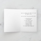 National Family Caregiver Maand Geel Hart Bedankkaart (Binnen)