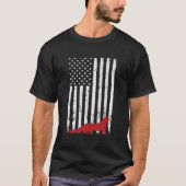 National Ferret Day 4Th July Usa Flag Ferret T-shirt (Voorkant)