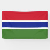 National Flag of Gambia - Rectangular Event Banner (Horizontaal)