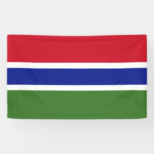 National Flag of Gambia - Rectangular Event Banner (Horizontaal)