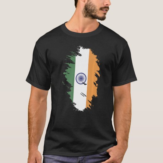 National Flag of India souvenir for men women 6 T-shirt (Voorkant)