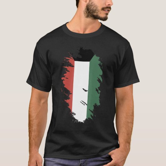 National Flag of Kuwait souvenir  for men women 6 T-shirt (Voorkant)