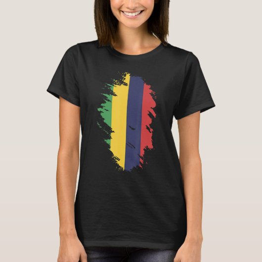 National Flag of Mauritius souvenir for men women T-shirt (Voorkant)