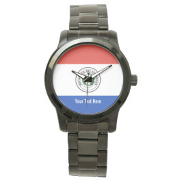 National flag of Paraguay Horloge