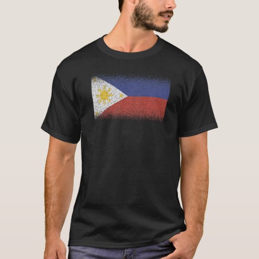 National Flag of Philippines souvenir  for men wom T-shirt (Voorkant)
