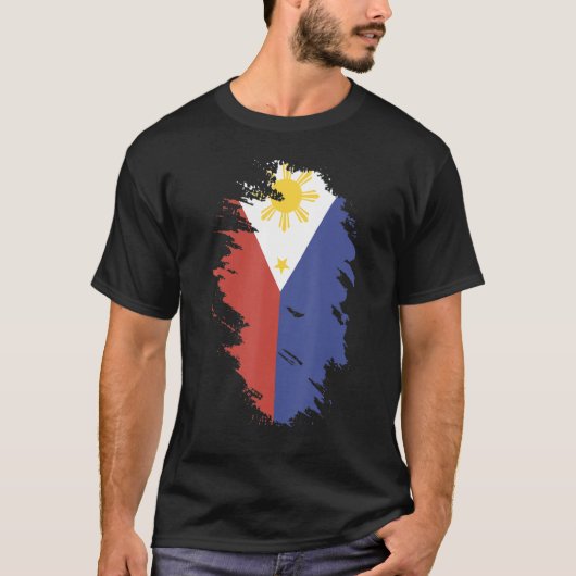 National Flag of Philippines souvenir for men wom T-shirt (Voorkant)