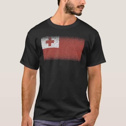 National Flag of Tonga souvenir  for men women 1 T-shirt (Voorkant)