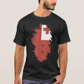 National Flag of Tonga souvenir   for men women T-shirt (Voorkant)