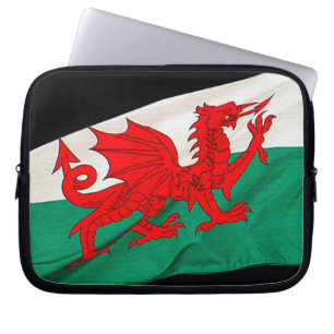 National Flag of Wales, The Red Dragon Patriotic Laptop Sleeve