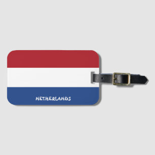 National Flag Patriotic Nederland Bagagelabel