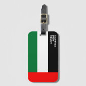 National Flag Patriotic Verenigde Arabische Emirat Bagagelabel (Voorkant (verticaal))