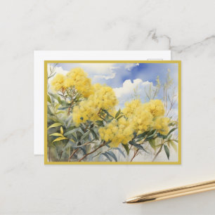 National Flower Australia Golden Wattle Briefkaart
