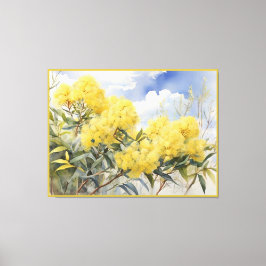 National Flower Australia Golden Wattle | Canvas Afdruk