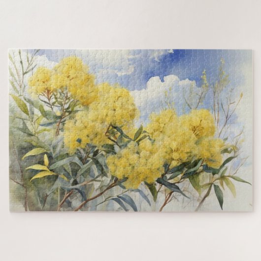 National Flower Australia Golden Wattle | Legpuzzel (Horizontaal)