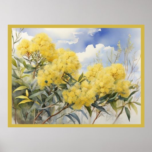 National Flower Australia Golden Wattle | Poster (Voorkant)