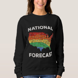 National Forecast American USA Rainbow Map Gay Pri Trui