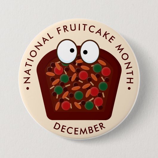 National Fruitcake Month, schattige kawaii fruicak Ronde Button 7,6 Cm (Voorkant)
