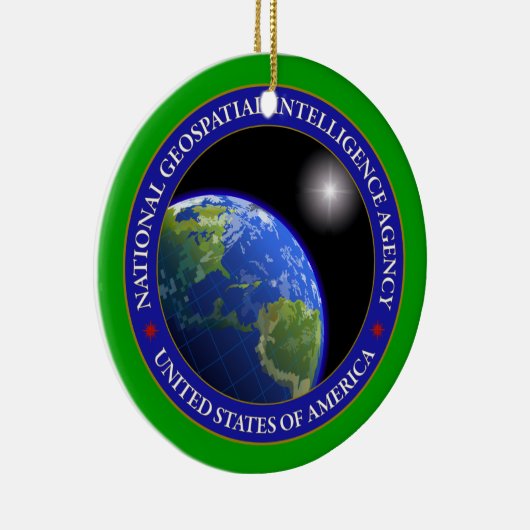 National Geospatial Intelligence Agency Custom Keramisch Ornament (Rechts)