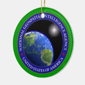 National Geospatial Intelligence Agency Custom Keramisch Ornament (Links)
