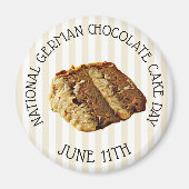 National German Chocolate Cake Day Magnet (Voorkant)