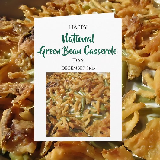 National Green Bean Casserole Day Dec 3rd Kaart