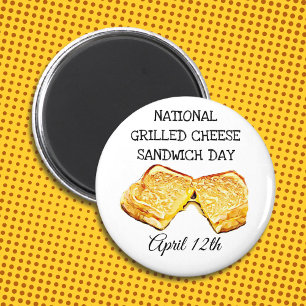 National Grilled Cheese Sandwich Day 12 april Magneet