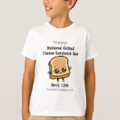 National Grilled Cheese Sandwich Day - 12 april T-shirt (Voorkant)