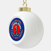 National Guard Emblem Keramische Bal Ornament (Rechts)